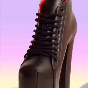 Kat Von D Shoes Kat Von D Black And Red Platform Boots Poshmark